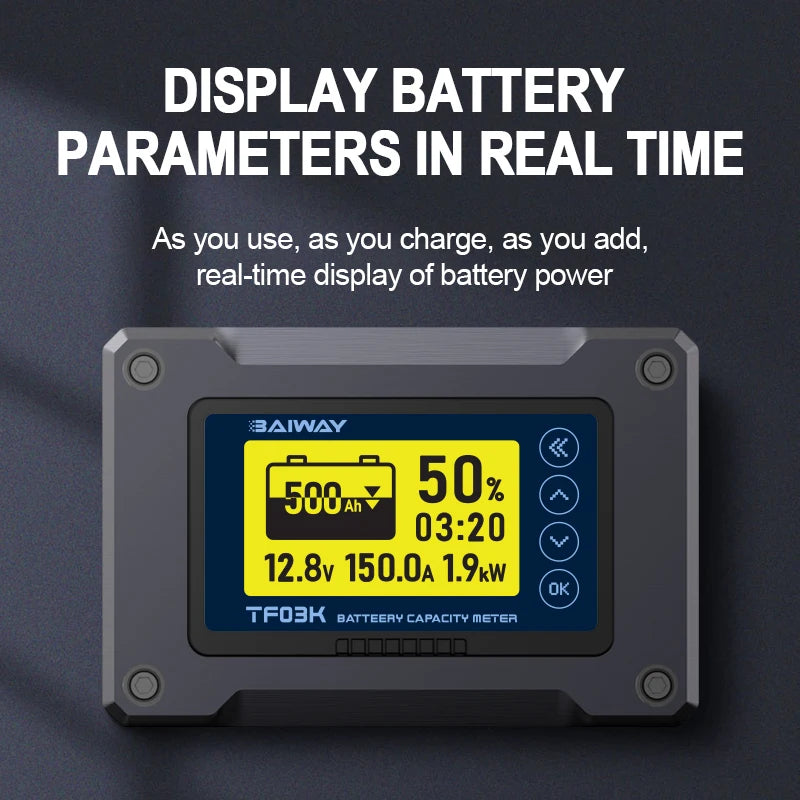 DC 8V-120V Coulomb Counter Battery Capacity Monitor image 3