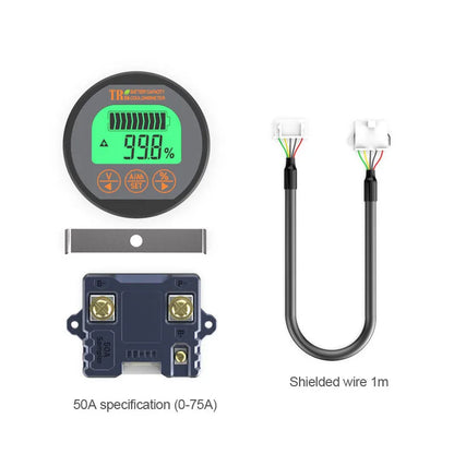 TR16 DC 8-100V Battery Tester 50A 100A 350A Battery Capacity Tester Digital Waterproof Ammeter Voltmeter with Memory Function Tuck's Performance
