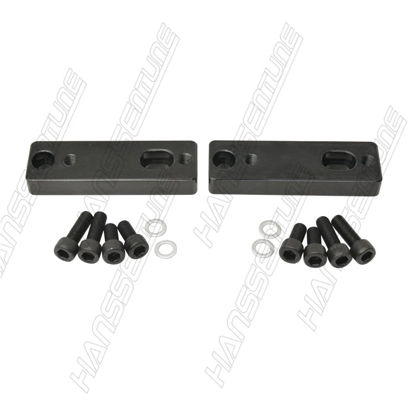 Sway bar spacer plates fitted to Hilux N80 chassis