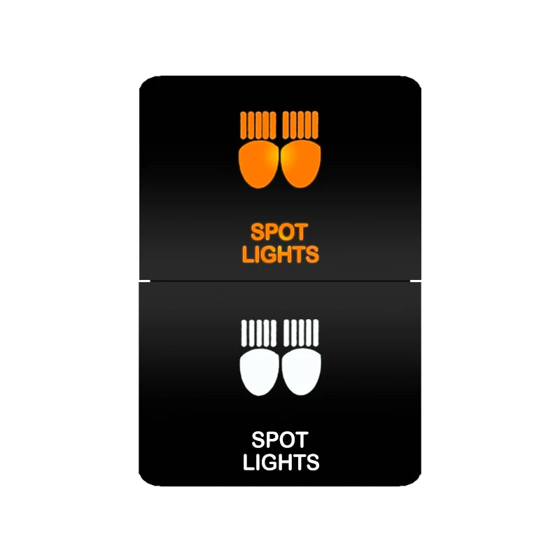 Car Push Switch Dual ON OFF Button Led Bar Roof Lights Fog Spot Driving Lights Button For Toyota 4Runner Hilux RAV4 Prado Camry Tuck's Performance