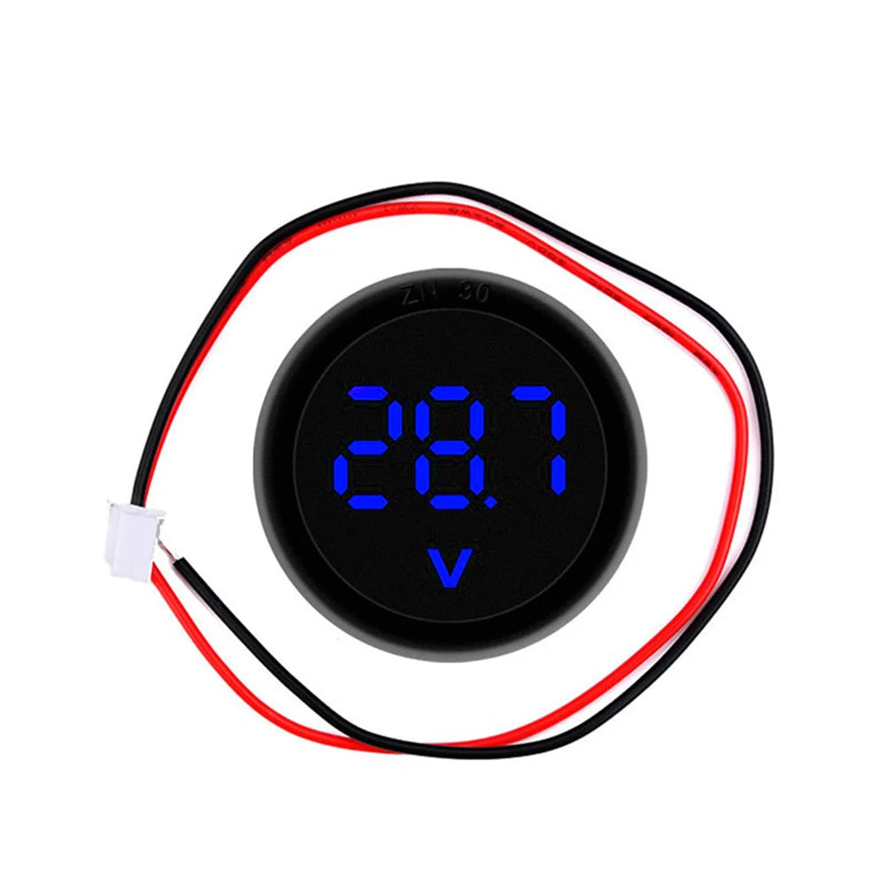 Round DC 4V-100V LED Digital Voltmeter Panel image 19