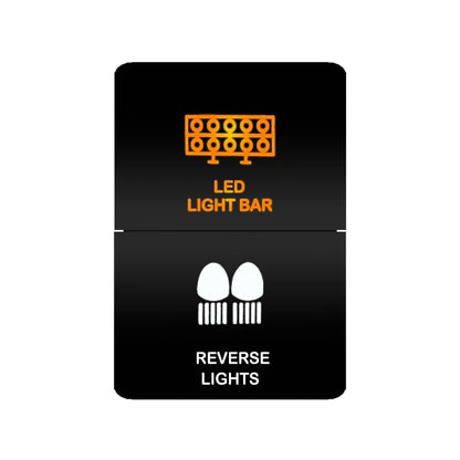 Car Push Switch Dual ON OFF Button Led Bar Roof Lights Fog Spot Driving Lights Button For Toyota 4Runner Hilux RAV4 Prado Camry Tuck's Performance