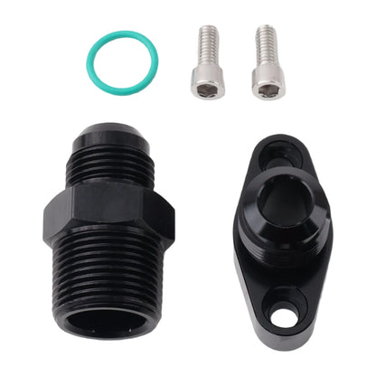 FULL FLOW VCT Cylinder Head Oil Drain Return Kit for Nissan RB25DET RB25DE R32 R33 R34 Block -10AN male fitting. Tuck's Performance