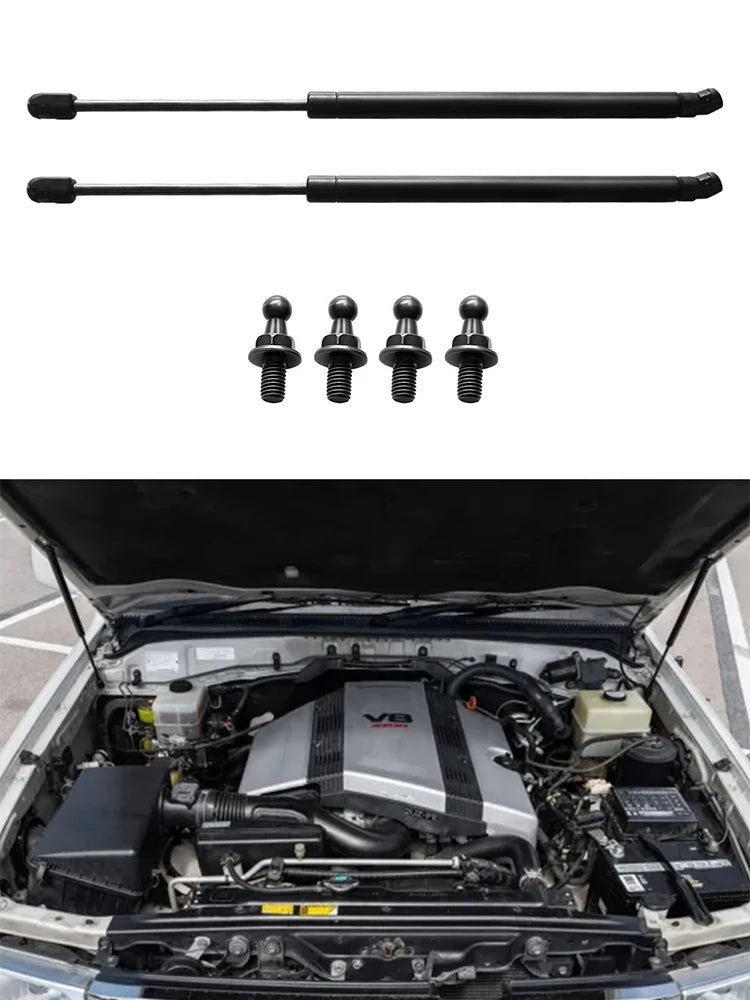 Bonnet gas strut length reference