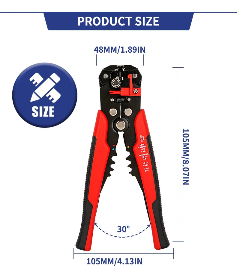 Automatic Wire Stripper, Cutter & Crimping Pliers - product image 17