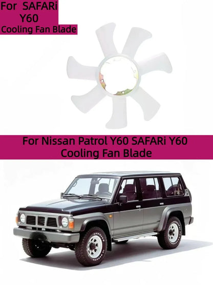 Cooling Fan Blades for Nissan Patrol Y60, SAFARi Y60, Nissan Navara D22, QD32, TD27, Patrol Y60 GQ, TD42, TB42E, TB42S, RD28. Tuck's Performance