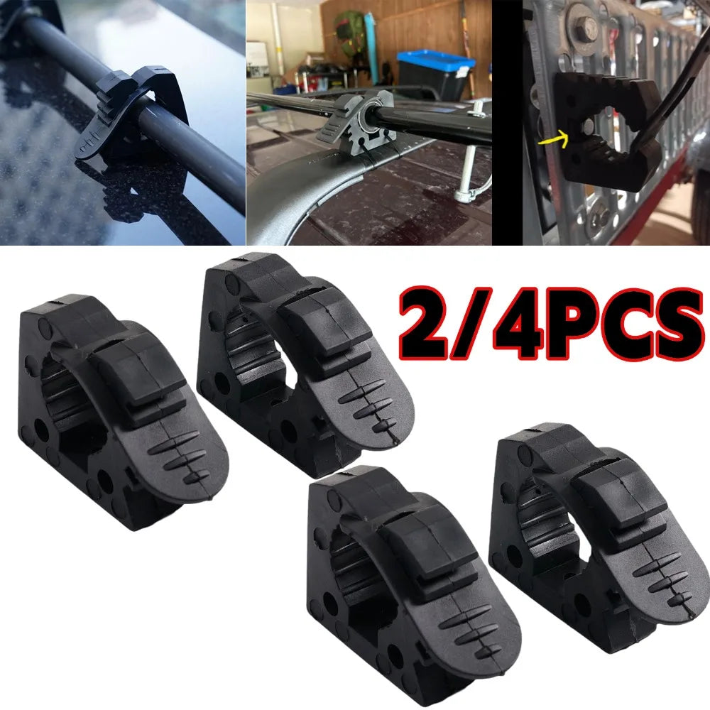 Rubber quick-release tool clamps 2 or 4 pack with roof rack examples