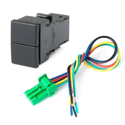 1PC Car Dual Key Switch Dual Switch Radar Tailgate Power LED Headlight Switch Button for ISUZU D-MAX 21-23 Tuck's Performance