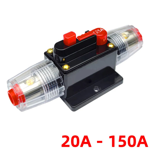 20A to 150A 12V-48V Circuit Breaker Manual Reset Waterproof