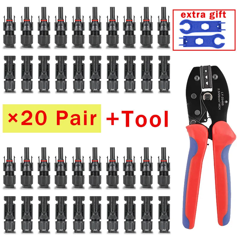 Solar Panel Connectors - 1000V 30A, 2.5 to 6mm² Tucks Performance