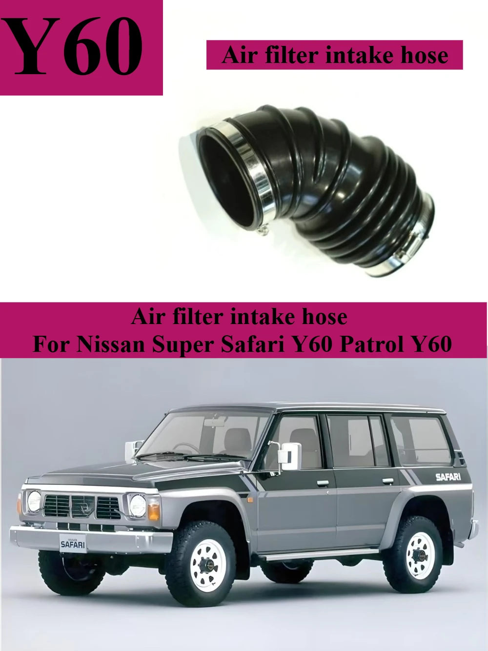 Nissan Patrol GQ TB42E air intake hose