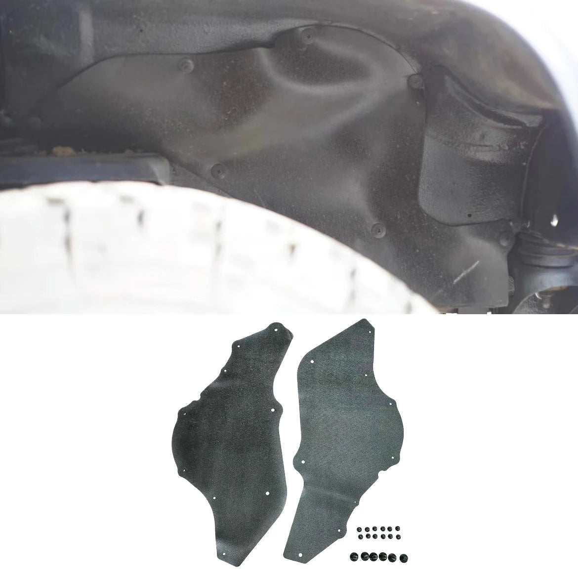 2PCS Front Inner Fender Liner For Nissan Patrol Super Safari Y61, RH 64836-VC300, LH 64837-VC300 Lining Fender Accessories Tuck's Performance