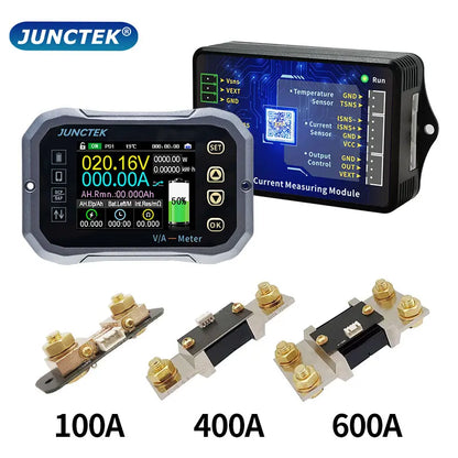 Battery Monitor Bluetooth KG140F DC 0-120V 100A 400A Battery Tester Voltage Current VA Battery Coulomb Meter Capacity Indicator Tuck's Performance