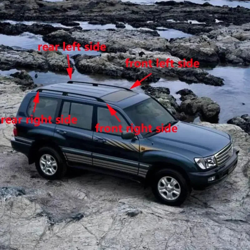 Black ABS roof bar end cover, Middle East specification