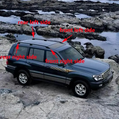 Black ABS roof bar end cover, Middle East specification