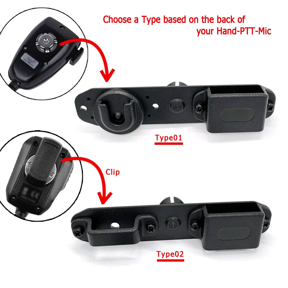 Choosing Type 1 or Type 2 mount to suit the back of your handpiece
