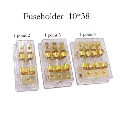 Universal AGU Fuse Holder Distribution Block – 1 In / 2–4 Out (60A High-Current) Tuck's Performance