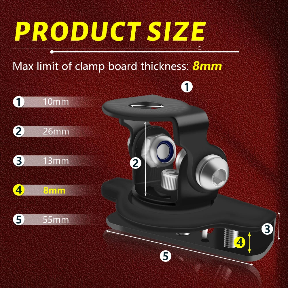 LED Work Light Hood Mount Brackets Pair product image 2