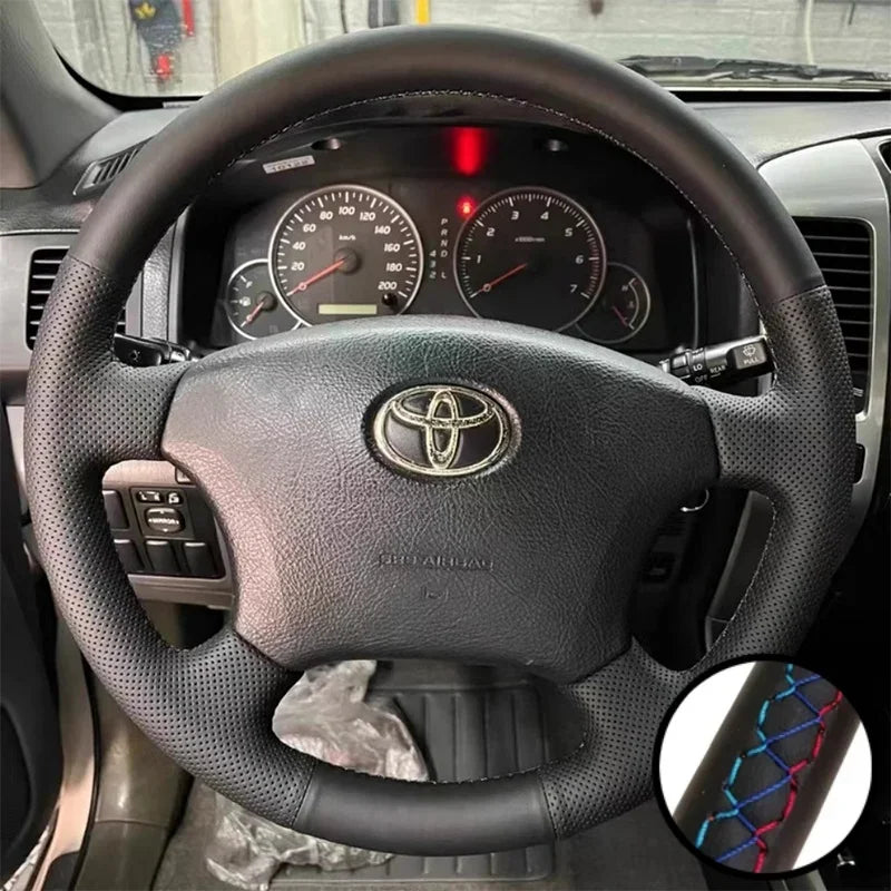 DIY Car Steering Wheel Cover Microfiber Leather For Toyota Land Cruiser Prado 120  4Runner Hilux Tuck's Performance