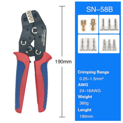 SN-58B Ratchet Crimping Pliers Kit with 5 Jaws - product image 4
