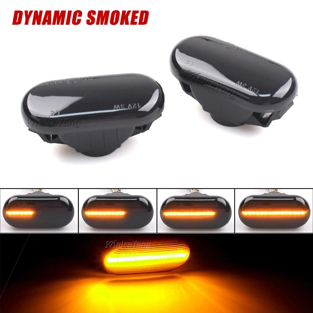 Car Dynamic Side Marker LED Turn Signal Light For Nissan Cube Z11 Tiida C11 Note E11 NE11 Micra K12 NP300 Navara D40 Qashqai J10 Tuck's Performance