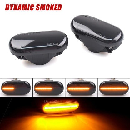 Car Dynamic Side Marker LED Turn Signal Light For Nissan Cube Z11 Tiida C11 Note E11 NE11 Micra K12 NP300 Navara D40 Qashqai J10 Tuck's Performance