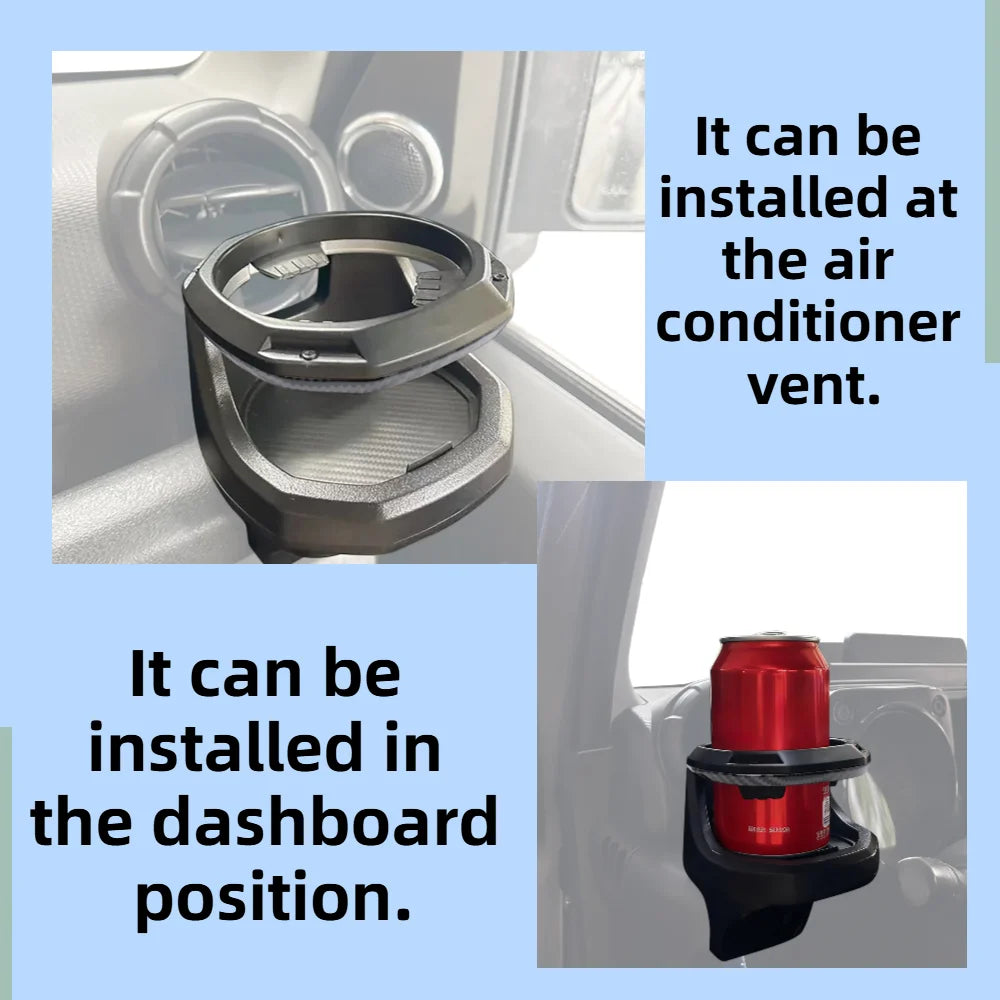 Car Center Console Dashboard Organizer Water Drink Cup Holder Stand for Suzuki Jimny JB64 JB74 2019-2026 Interior Accessories Tuck's Performance