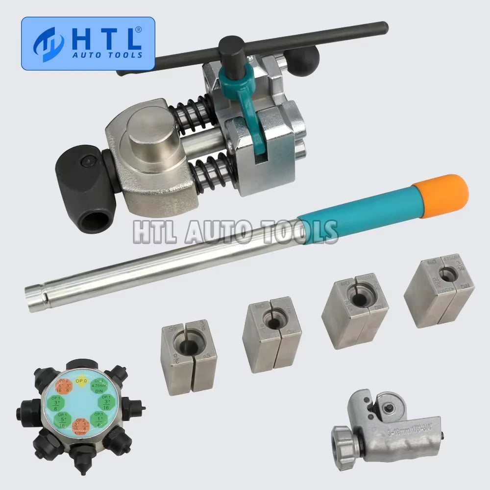 45°/37° Professional Brake Tube Line Flare Brake Pipe Flaring Tool 45/37 Degree Set, Single, Bubble, Double Flare Tool Kit Tuck's Performance