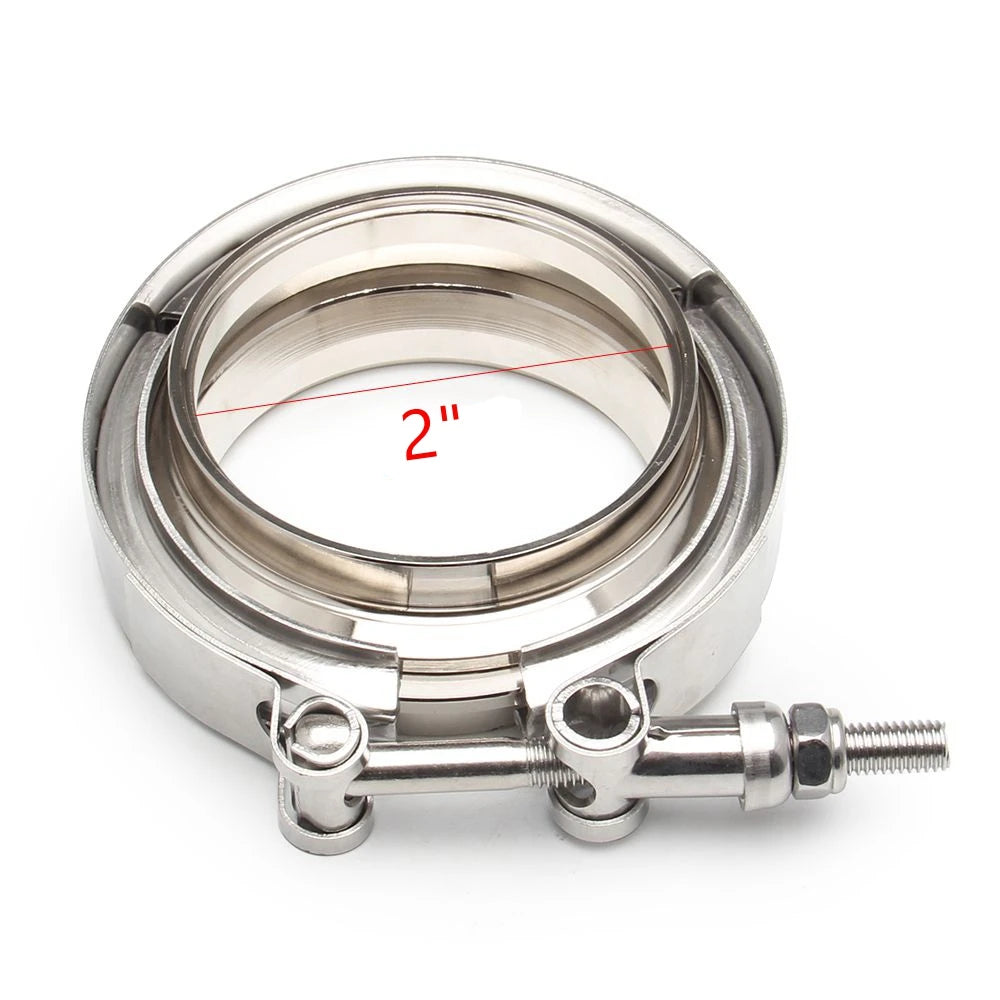 2" 2.5" 3" 3.5" 4" V-Band Clamp With Flange Male Female Fit for Exhaust System, Turbocharger, Downpipe, Muffler Tuck's Performance