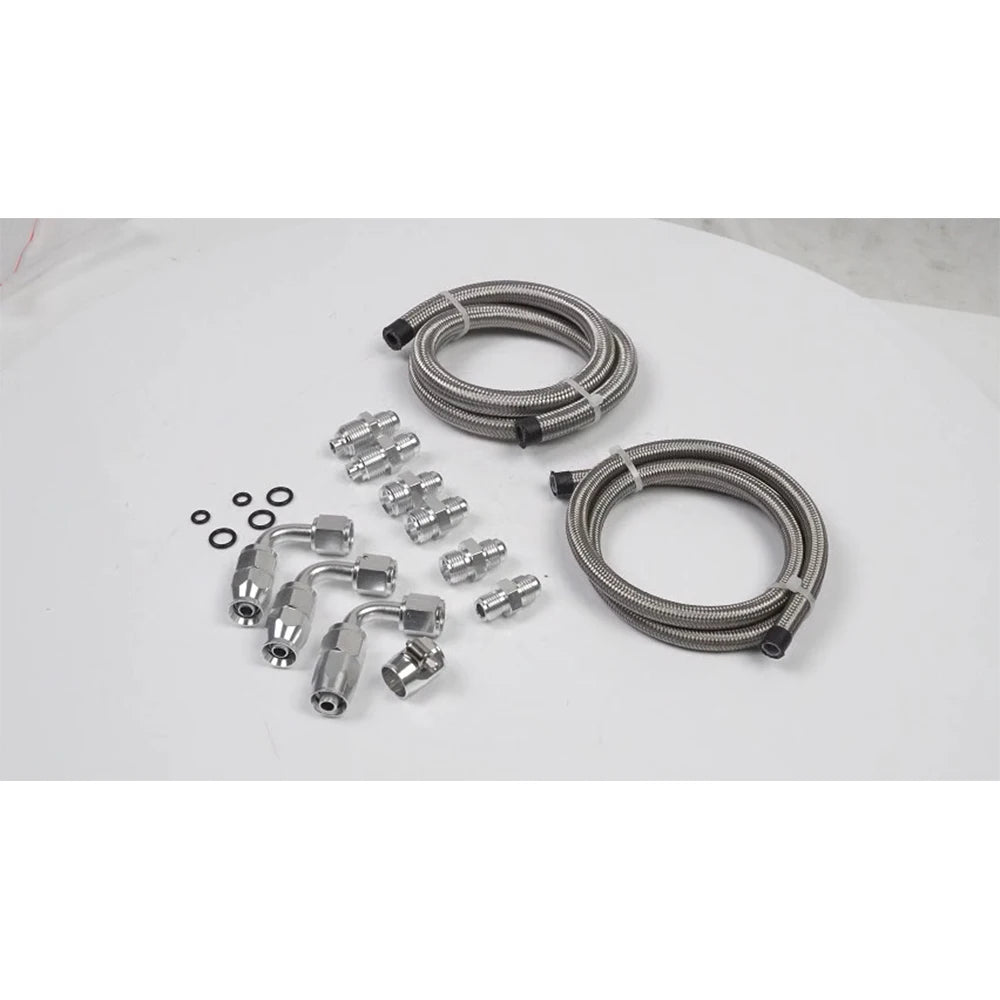 6AN Power Steering Hose Kit Fit for Chevy C10 LS Swap Connects GM Type 2 Tuck's Performance