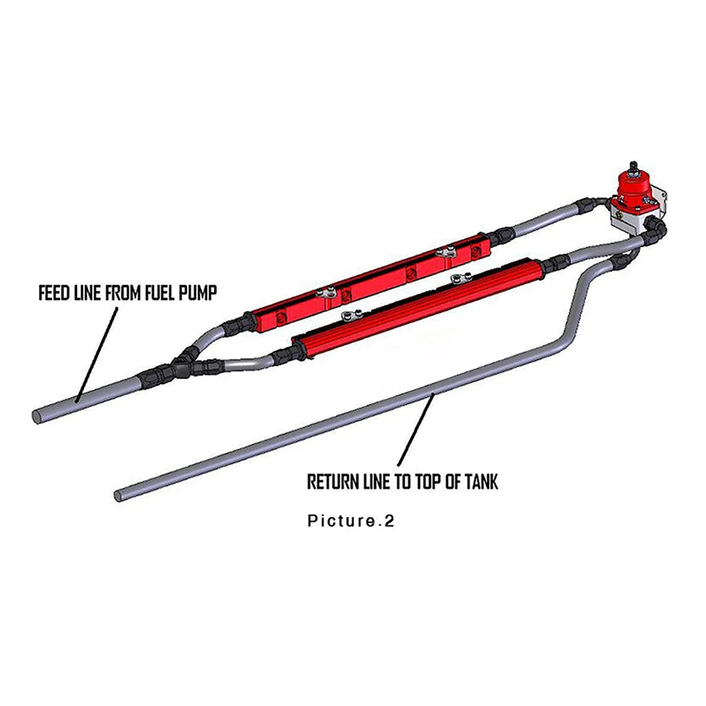Aluminium K SERIES Heavy FUEL RAIL kit High Flow Injection fuel rail FOR H0NDA K20 K24 RSX CIV1C SI,INTEGRA EP3 with gauge Tuck's Performance