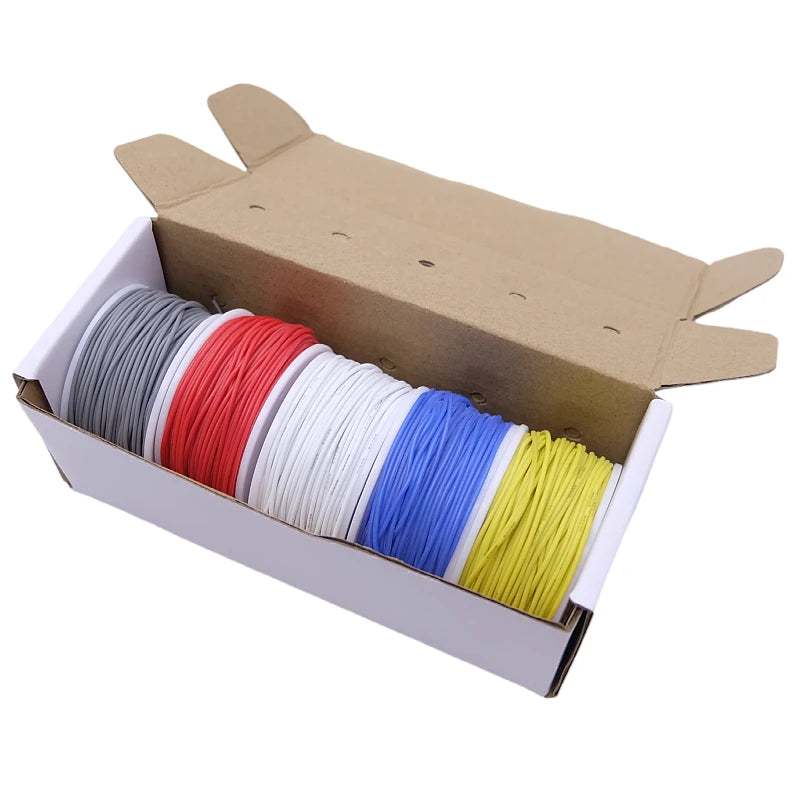 5 Colour Tinned Copper Silicone Wire Kit – 20AWG to 30AWG - product image 5