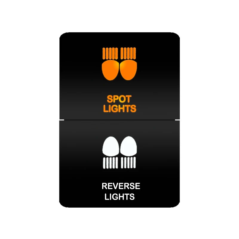 Car Push Switch Dual ON OFF Button Led Bar Roof Lights Fog Spot Driving Lights Button For Toyota 4Runner Hilux RAV4 Prado Camry Tuck's Performance
