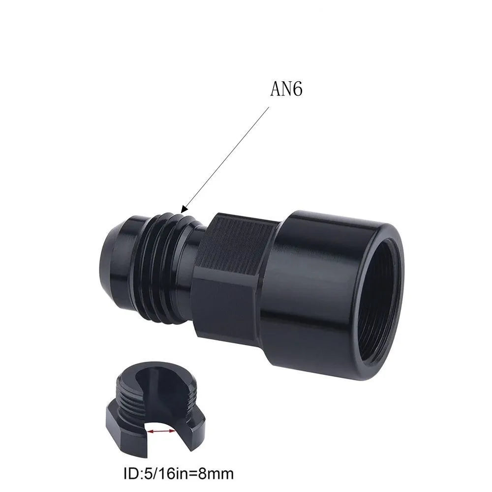 1PC Aluminum 6AN 8AN Male To 3/8" 5/16" Quick Disconnect Male Push On EFI Fitting Adapter Quick Connect Tuck's Performance