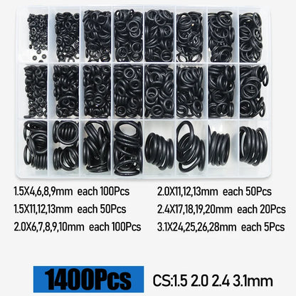O Ring CS 1.0 1.5 to 4.0mm Sealing Washer Nitrile Rubber O-ring Faucet Plumbing Gaskets Oil Resistant High Temperature Oring Kit Tuck's Performance