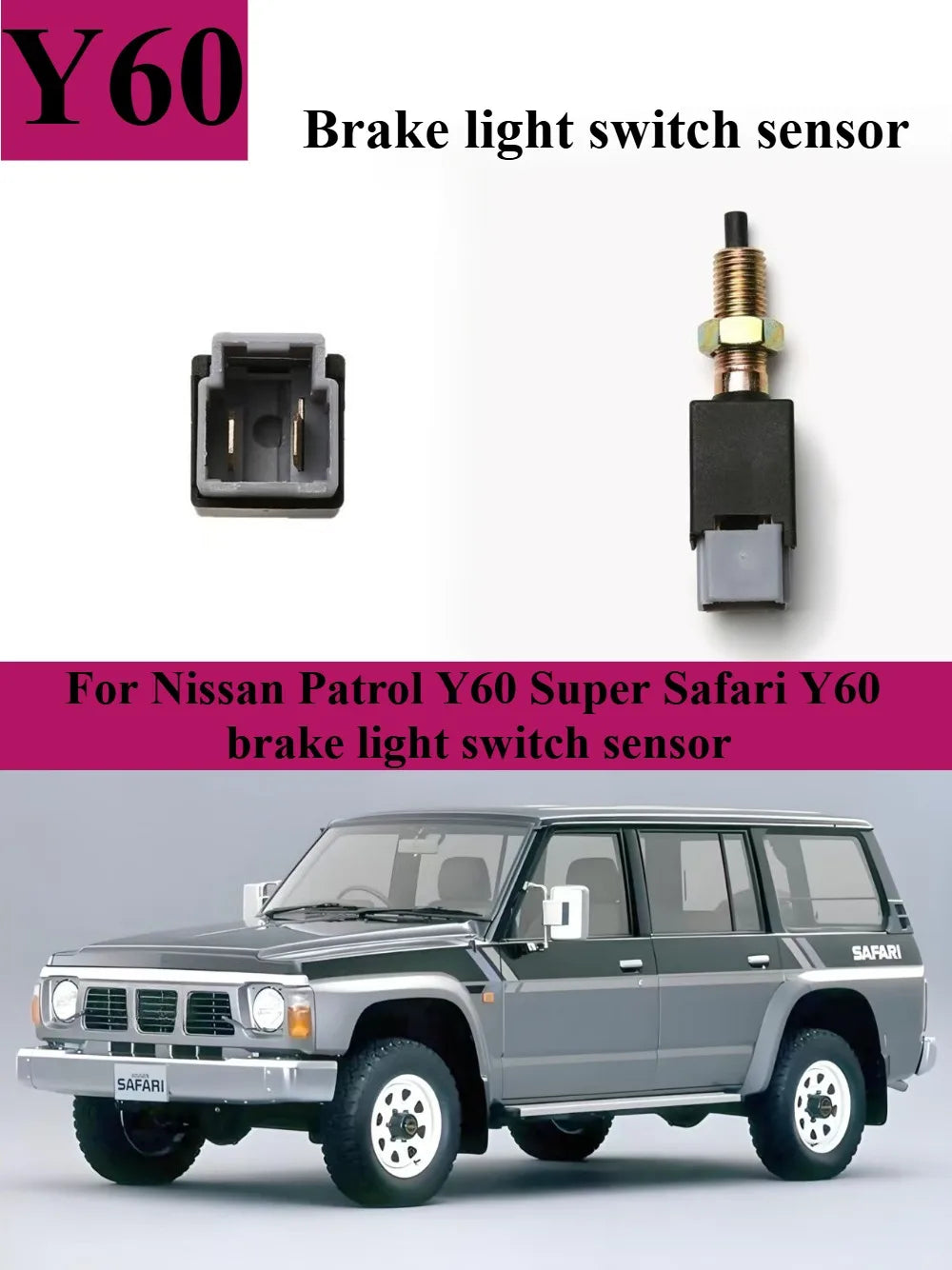 For Nissan Patrol Y60 Super Safari Y60 Brake Light Switch Sensor Accessories OEM: 25320-75A0E Tuck's Performance