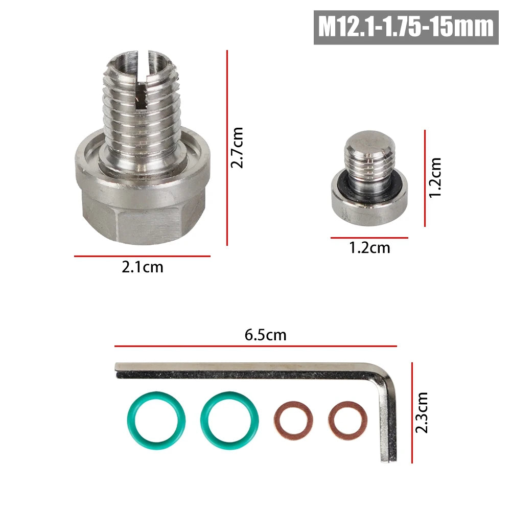 M12.1x1.25/1.5/1.75 M14.1 M16.1 M18.1x 15mm Oil Drain Plug Oversize Piggyback Self Tapping Oil Pan Thread Repair Kit Tuck's Performance