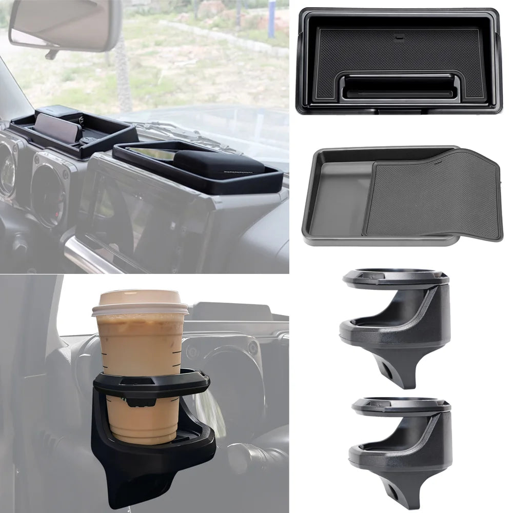 Car Center Console Dashboard Organizer Water Drink Cup Holder Stand for Suzuki Jimny JB64 JB74 2019-2026 Interior Accessories Tuck's Performance