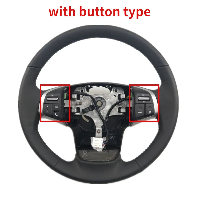 For Isuzu DMAX MUX Leather Steering Wheel Assembly With Audio Cruise Control Switch Tuck's Performance