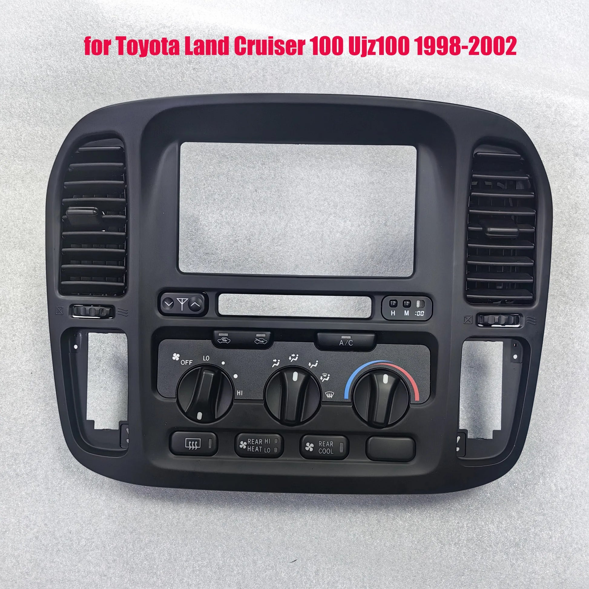 Dash air vent and radio fascia for LandCruiser 100 Series