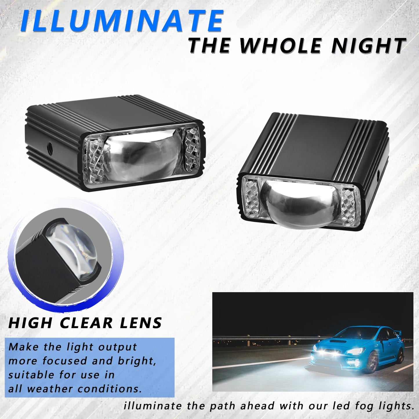 12V-30V 120W LED Auxiliary Spotlight Pair product image 3