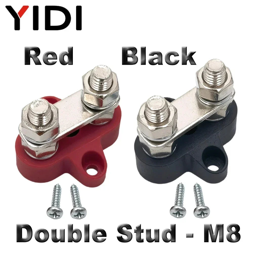 Universal Heavy Duty Battery Bus Bar Stud Pair – 12V–48V Power Distribution (M6 / M8 / M10) Tuck's Performance