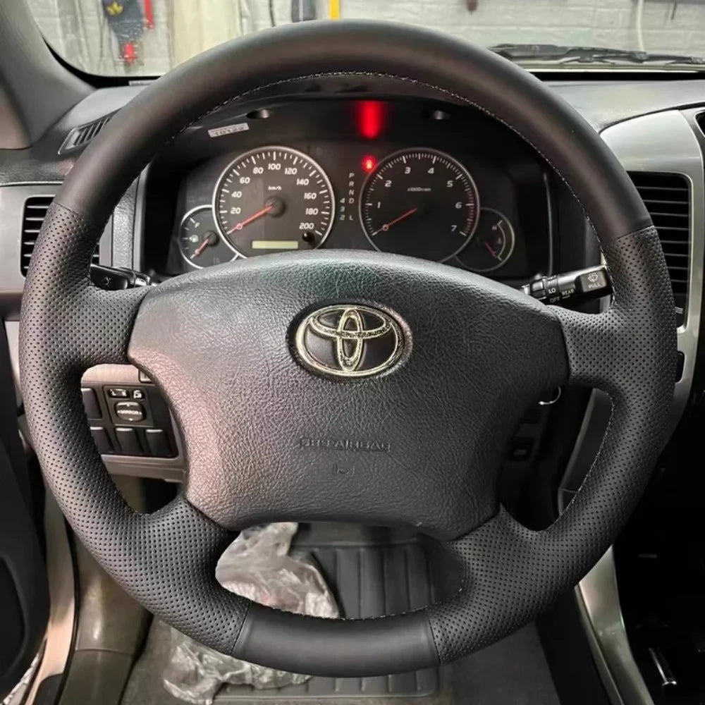 DIY Car Steering Wheel Cover Microfiber Leather For Toyota Land Cruiser Prado 120  4Runner Hilux Tuck's Performance