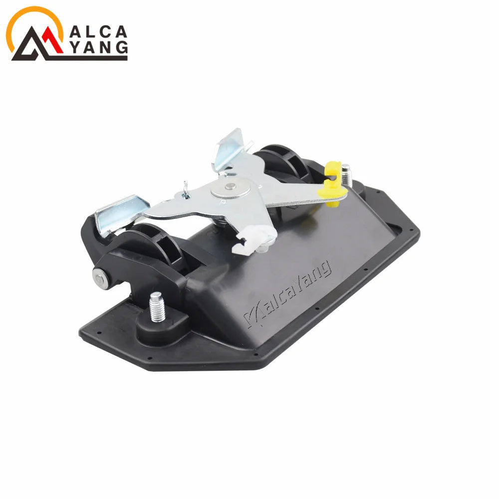 Tailgate handle pivot and rod detail