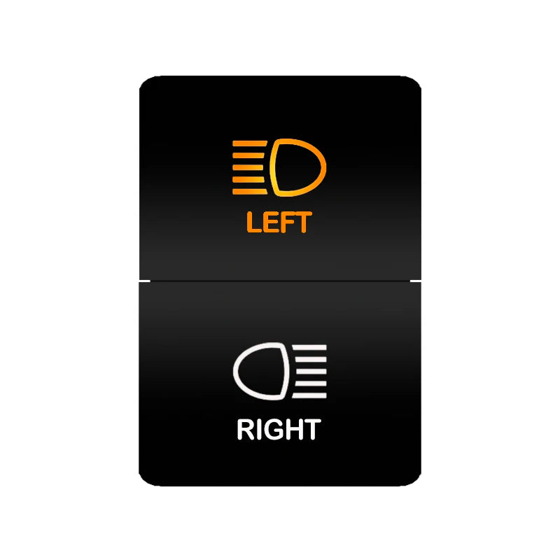 Car Push Switch Dual ON OFF Button Led Bar Roof Lights Fog Spot Driving Lights Button For Toyota 4Runner Hilux RAV4 Prado Camry Tuck's Performance