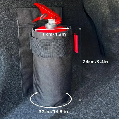 2026 Car Organizer Trunk Storage Bag Backseat Storage & Trunk Mount Bracket for FireExtinguisher Storage Tuck's Performance
