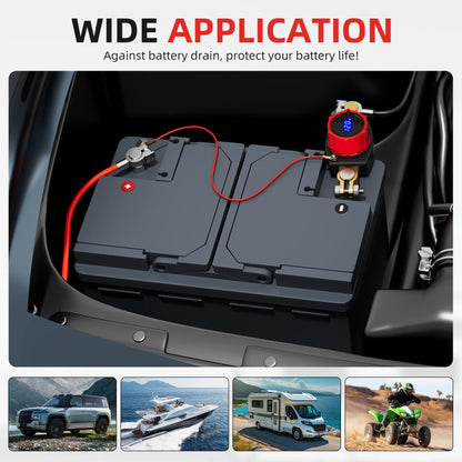 12V / 24V Battery Disconnect Switch Master Isolator Kill Switch for Car RV Boat Tuck's Performance
