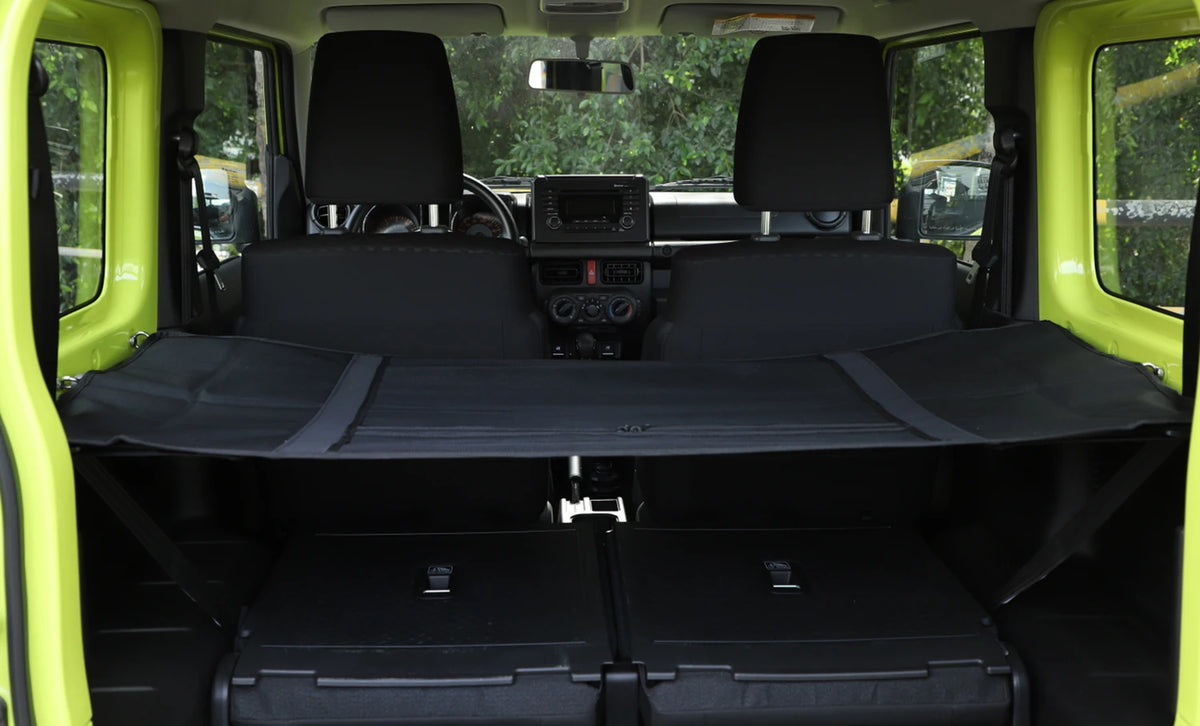 Jimny cargo curtain closed
