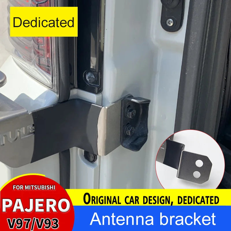 Rear Door Antenna Bracket for Mitsubishi Pajero Montero MK3 MK4 Shogun Anti-Theft Antenna Bracket Exterior Trim Tuck's Performance