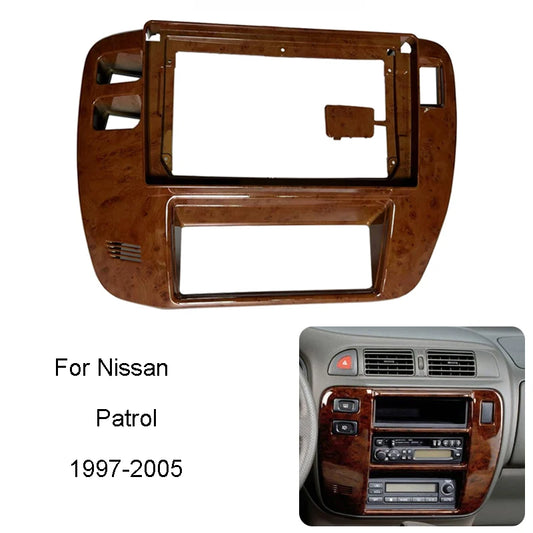 Nissan Patrol GU double DIN stereo fascia kit